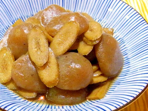 ごぼうとこんにゃくの煮物